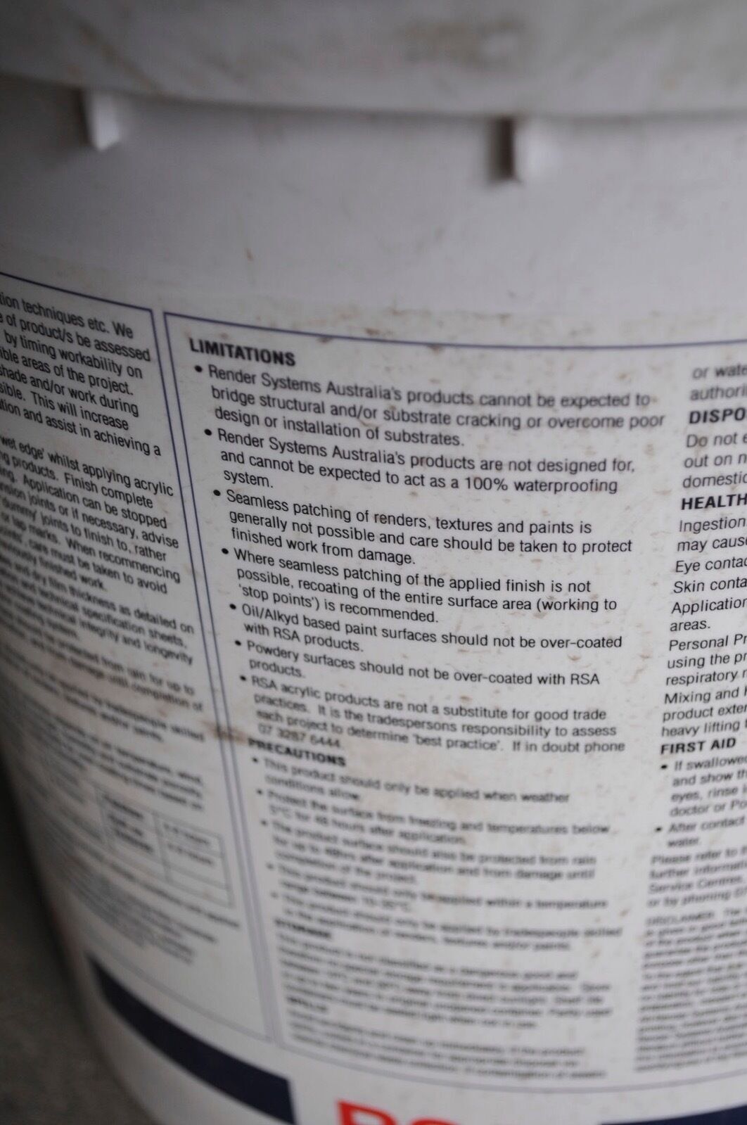 8 x RSA Rendbrane 15L UDB Tubs – New & Sealed