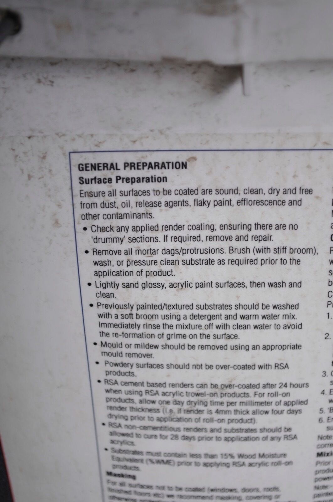 8 x RSA Rendbrane 15L UDB Tubs – New & Sealed