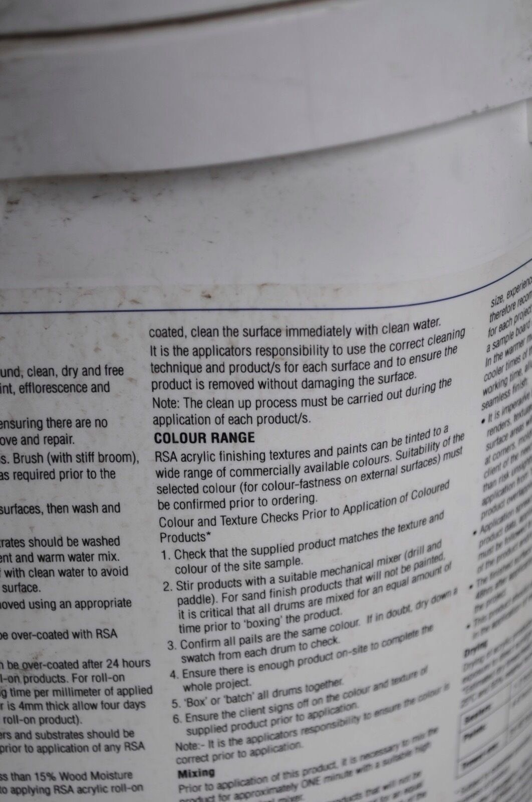 8 x RSA Rendbrane 15L UDB Tubs – New & Sealed