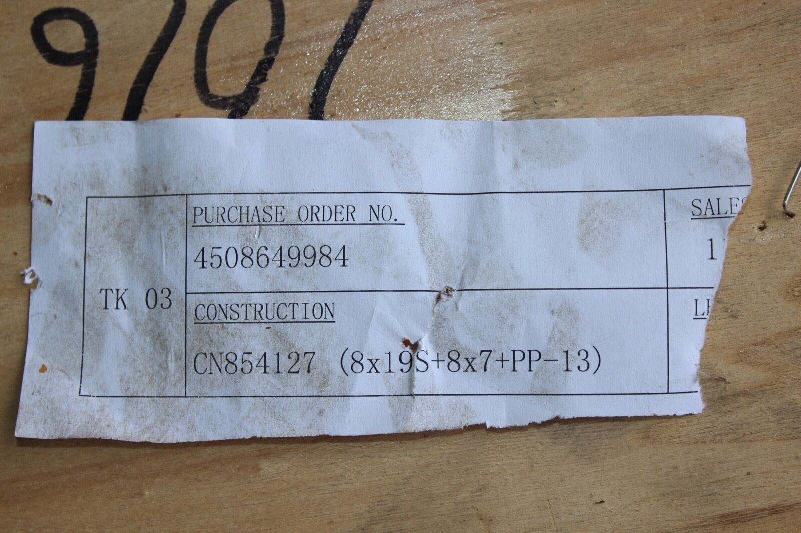 Bulk Lot of Approx 100m Steel Wire Rope – 12mm Dia. CN854127 (8x19S+8×7+PP-13)