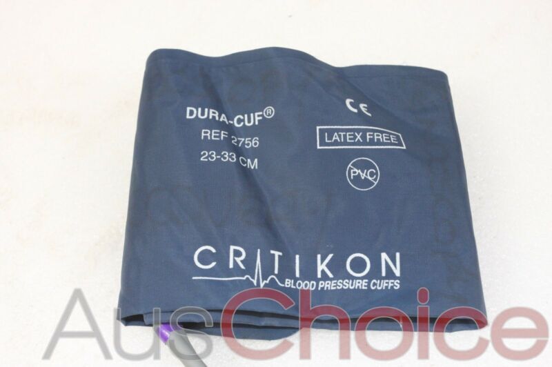 50 x GE Critikon Dura-Cuf BP Cuff REF 2756 Adult Long 23-33cm Navy