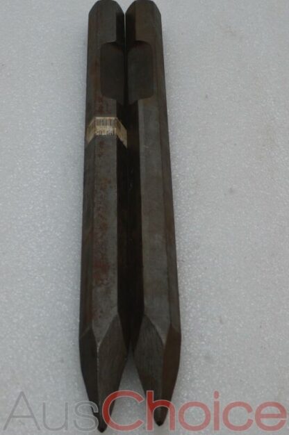 2 x Jackhammer Point Chisel Bits 30mm HEX to Suit TTD90/XP90 40cm