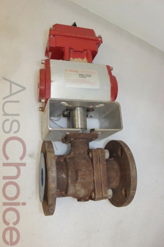 Bray Controls Pneaumatic Control Ball Valve w 50-0406-12670-532 Status Monitor 2