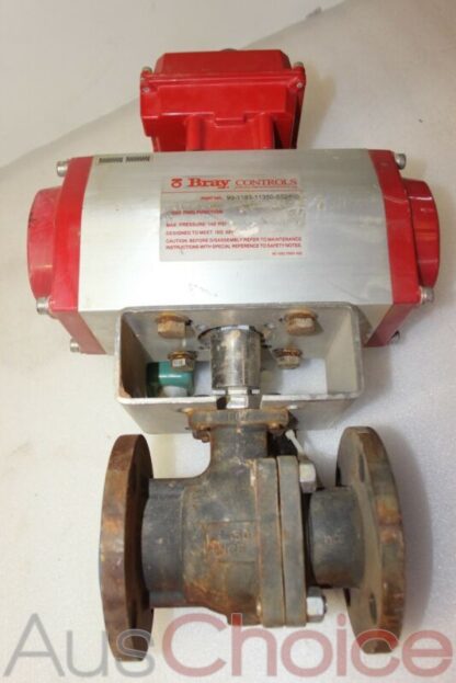 Bray Controls Pneaumatic Control Ball Valve w 50-0406-12670-532 Status Monitor