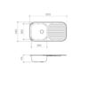 Clark Advance 1503.1L 1 Tap Hole Single Left Hand Bowl Sink – New RRP $479.00