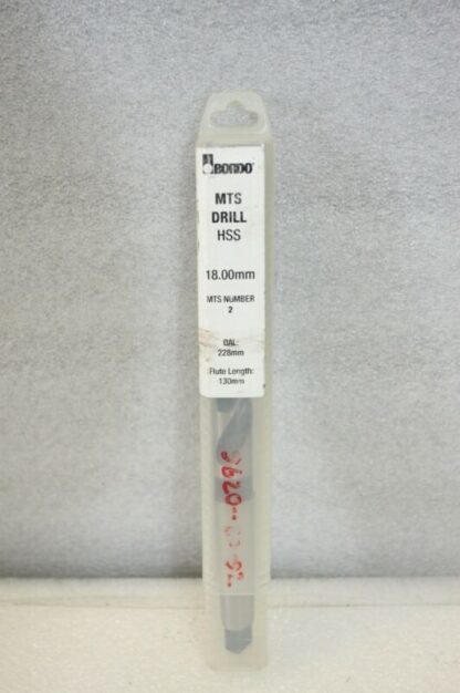 Bordo MTS #2 HSS Drill Bit – 18x228x130mm – Part No. 2608-18.00 [18mm]