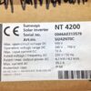 Sunways NT 4200 4.2kW Solar Inverter – New in Box – Unused
