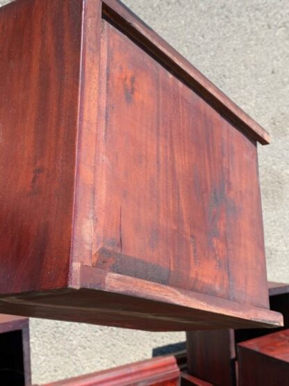 Mahogany Timber Entertainment Unit 6 Drawer TV Unit Stand – 110 x 50 x 76cm