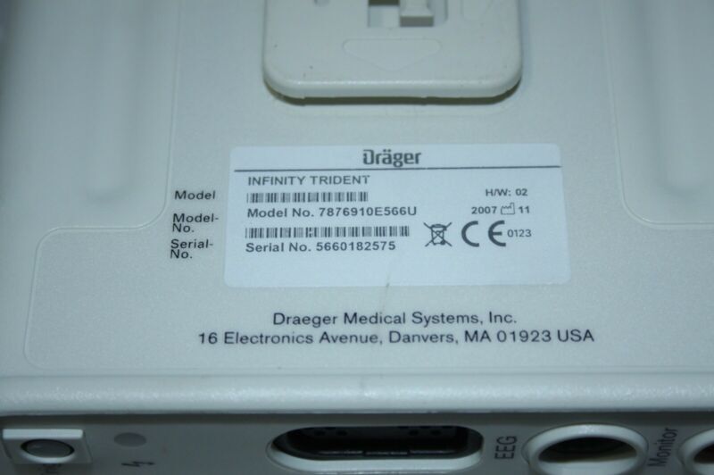 Draeger Drager Infinity Trident NMT SmartPod Neuromuscular – 7876910 – 2007