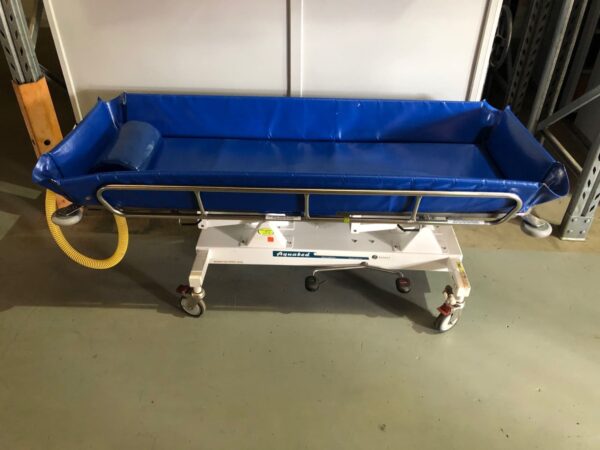 Select Aquabed Mobile Shower Trolley Bed Height Adjustable Hydraulic w Pillow