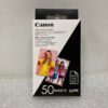 2x Canon 5×7.6cm 2×3″ 50 Sheet Zink Mini Photo Paper – ZP-2030-50 MPPP50 – New