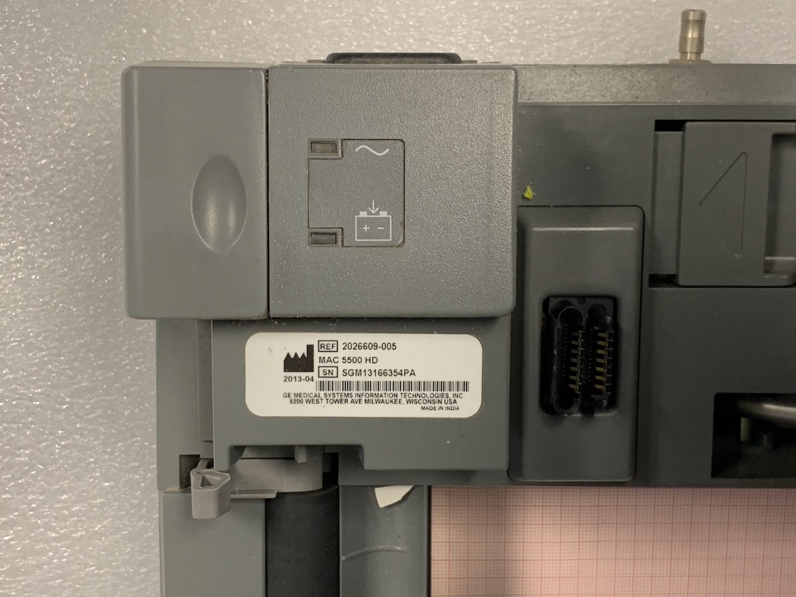 GE MAC 5500 HD Electocardiograph ECG w Acc