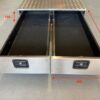SJS Classic Double Draw Aluminium Checker Plate Ute 4×4 Drawer System – Used
