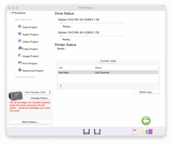 Primera Bravo 4102 Series DVD CD Disc Publisher Duplicator Copier