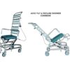 Active Medical Juvo Tilt in Space & Recline High Back Shower Commode