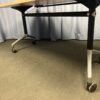 1600 x 800 Beech Tilting Flip Top Folding Office Table on Wheels – RRP $475.00