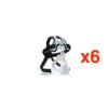 6x Philips Respironics Single Use AF531 EE Leak 1 NE Capstrap Mask – Small