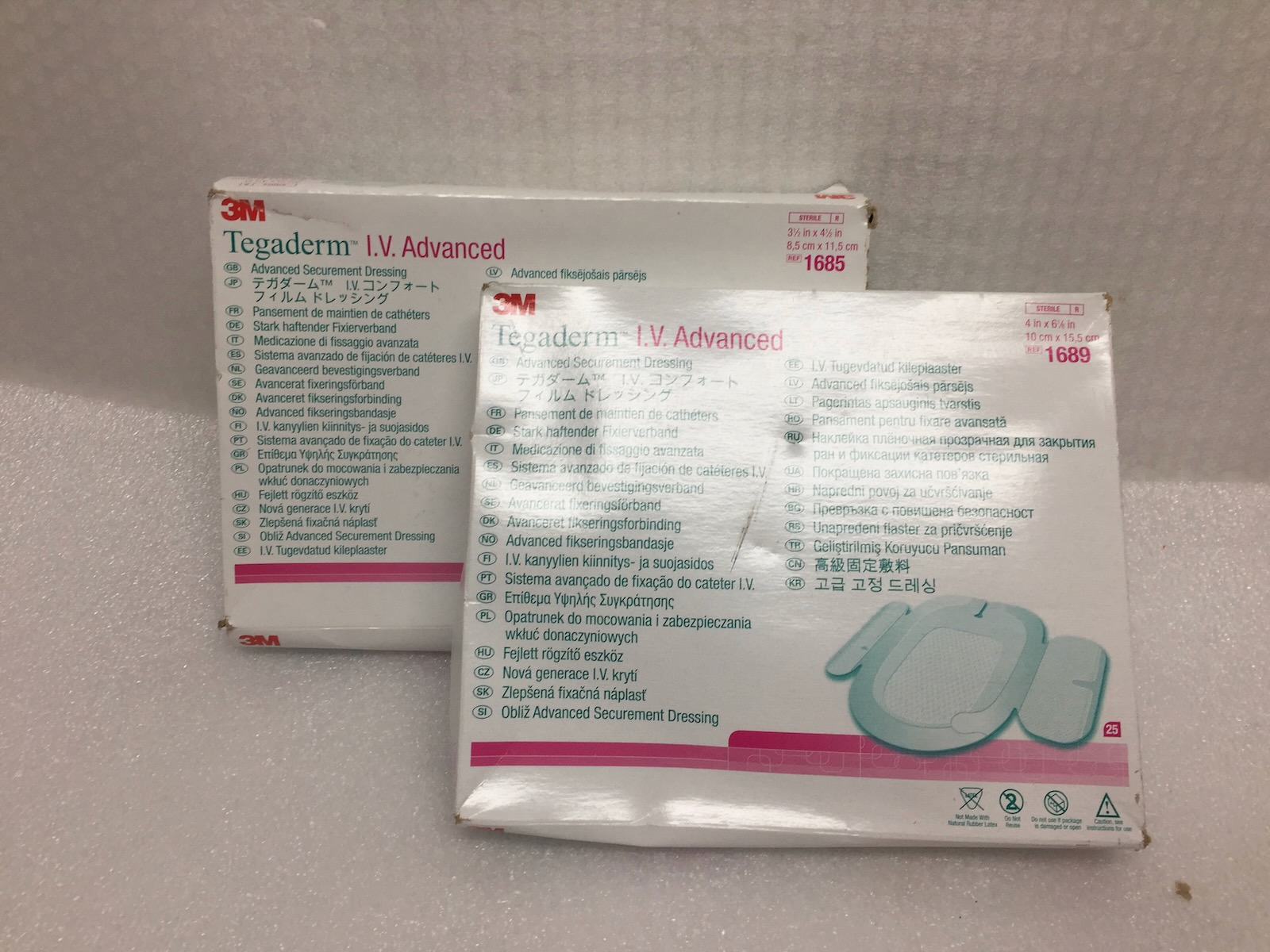 2x 3M Tegaderm 1689 & 1685 I.V. Advance Securement Dressing 20pk