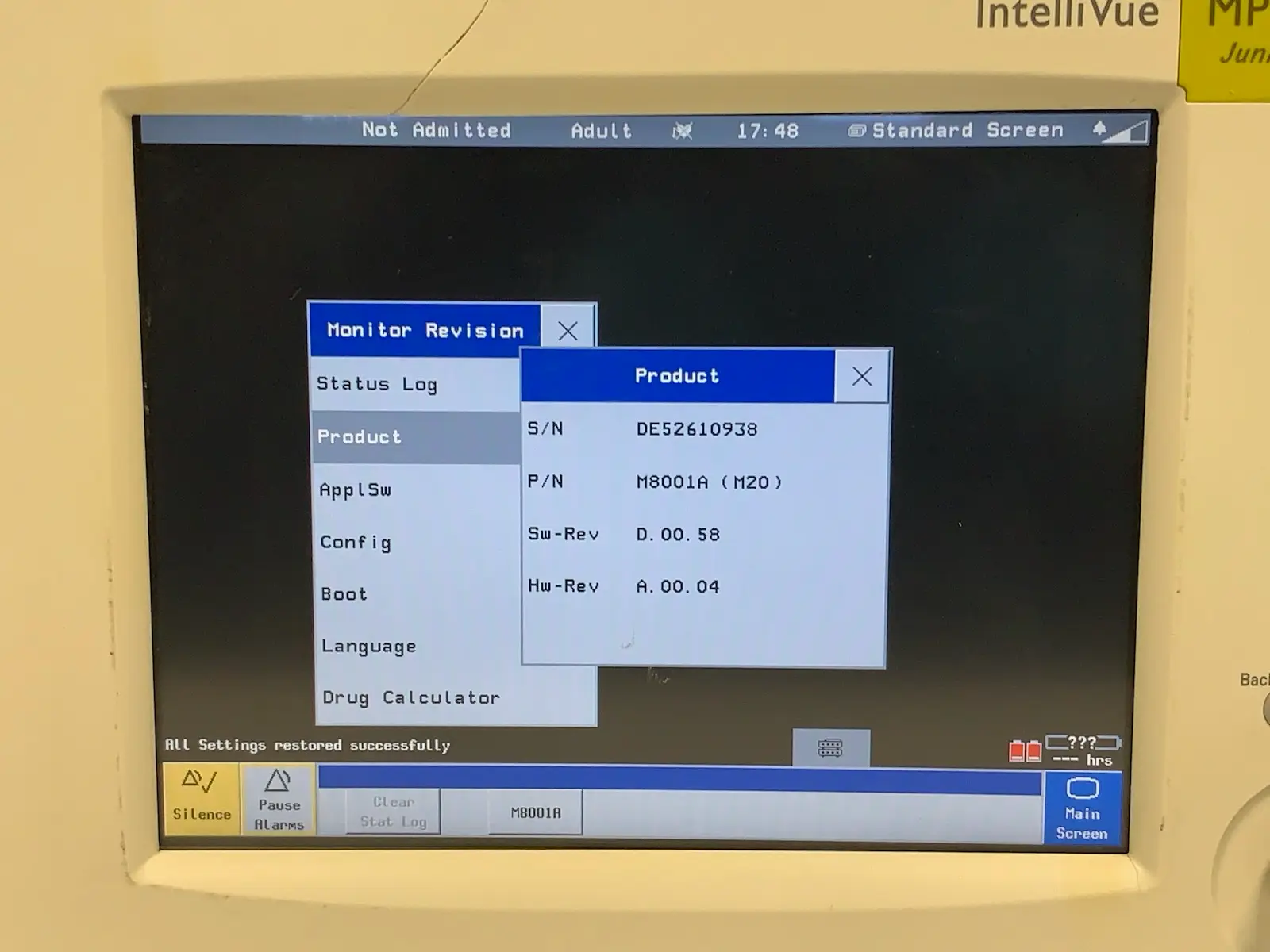 Philips M8001A IntelliVue MP20 Junior Patient Monitor - Image 5