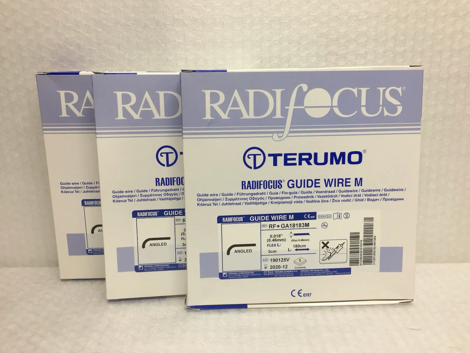 15x Terumo RF-GA18183M Radifocus Guide Wire M – 3 Boxes of 5 Units