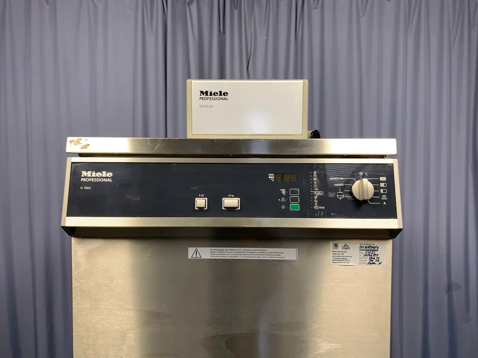 Miele G 7862 Medical Laboratory Washer Disinfector Steriliser Sterilizer