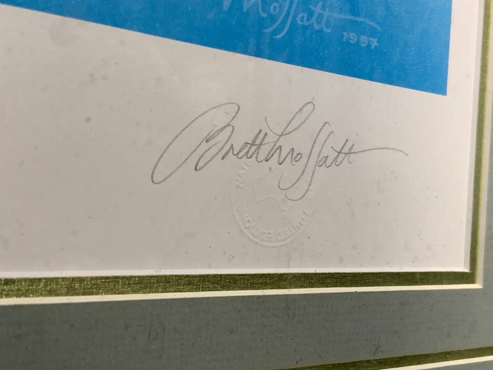 Shane Warne Bowling’ Framed Signed Print by Brett Moffat