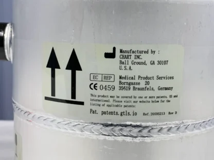 Chart MVE BL-7 Cryogenic One-Way Liquid Nitrogen Vapor Transport Container