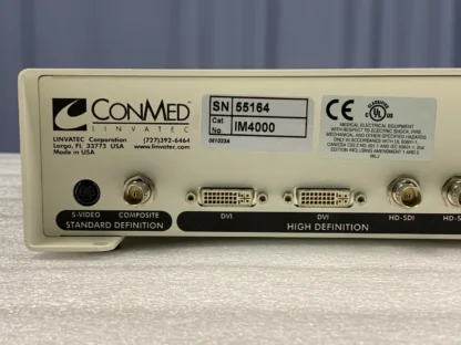 Conmed Linvatec IM4000 Smart OR HD Camera 720p 1080i 1080p Console Controller