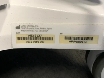GE Datex-Ohmeda Aisys CS2 Anesthesia Carestation Unit 1011-9050-000 #4