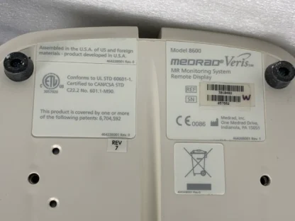 Medrad Veris 8600 MR Monitoring System Remote Display