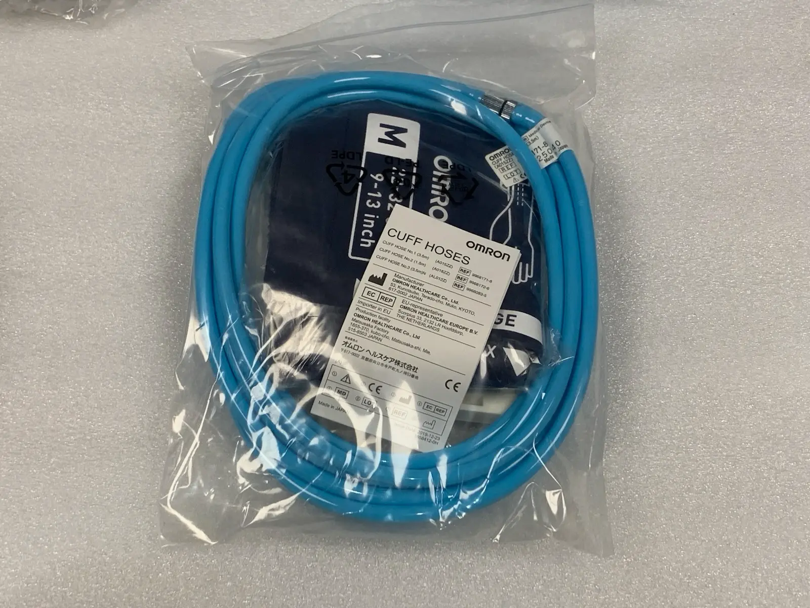 6x Omron Blood Pressure Cuff & Cuff Hoses - Medium 22-32cm