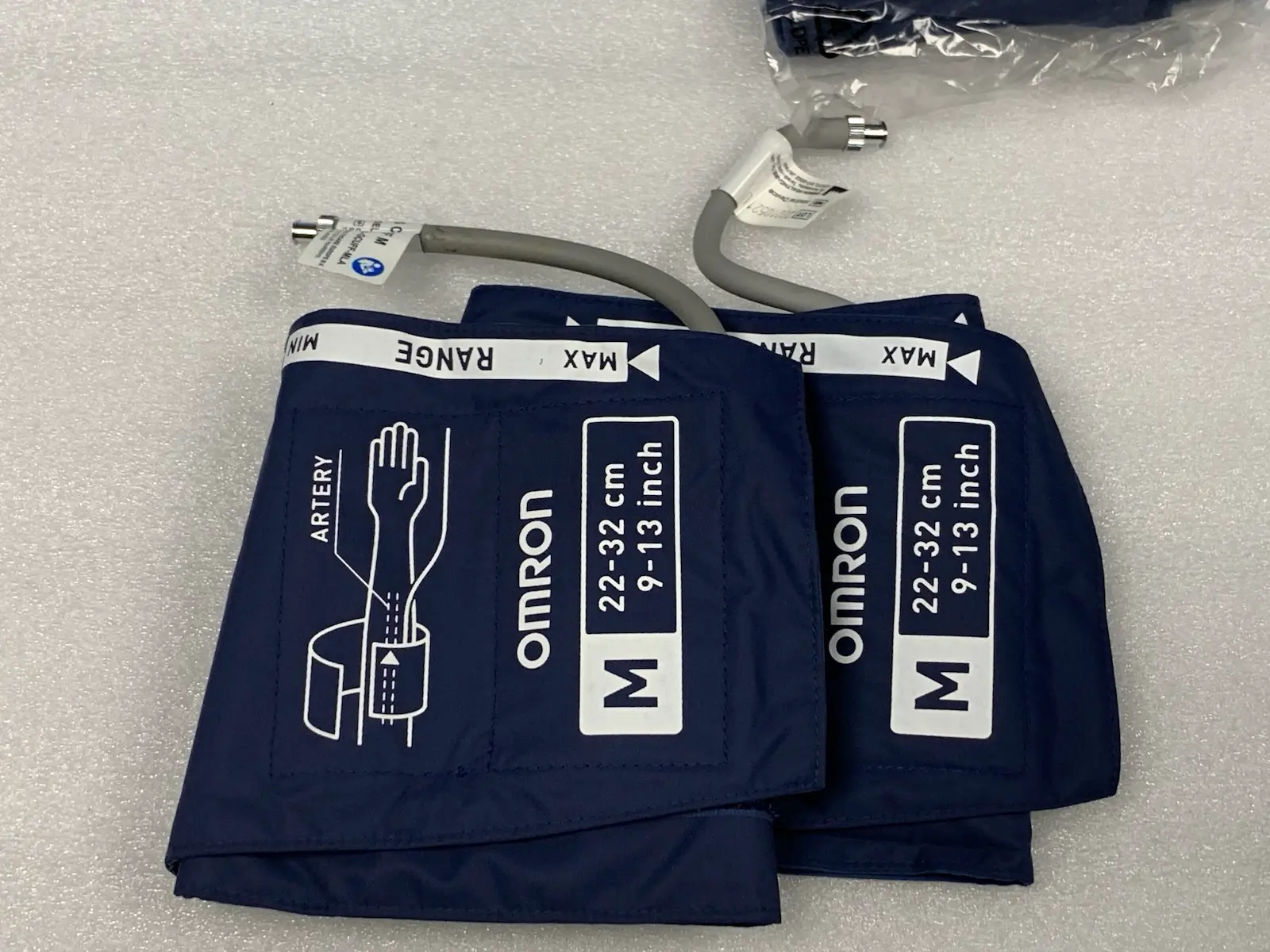 6x Omron Blood Pressure Cuff & Cuff Hoses - Medium 22-32cm