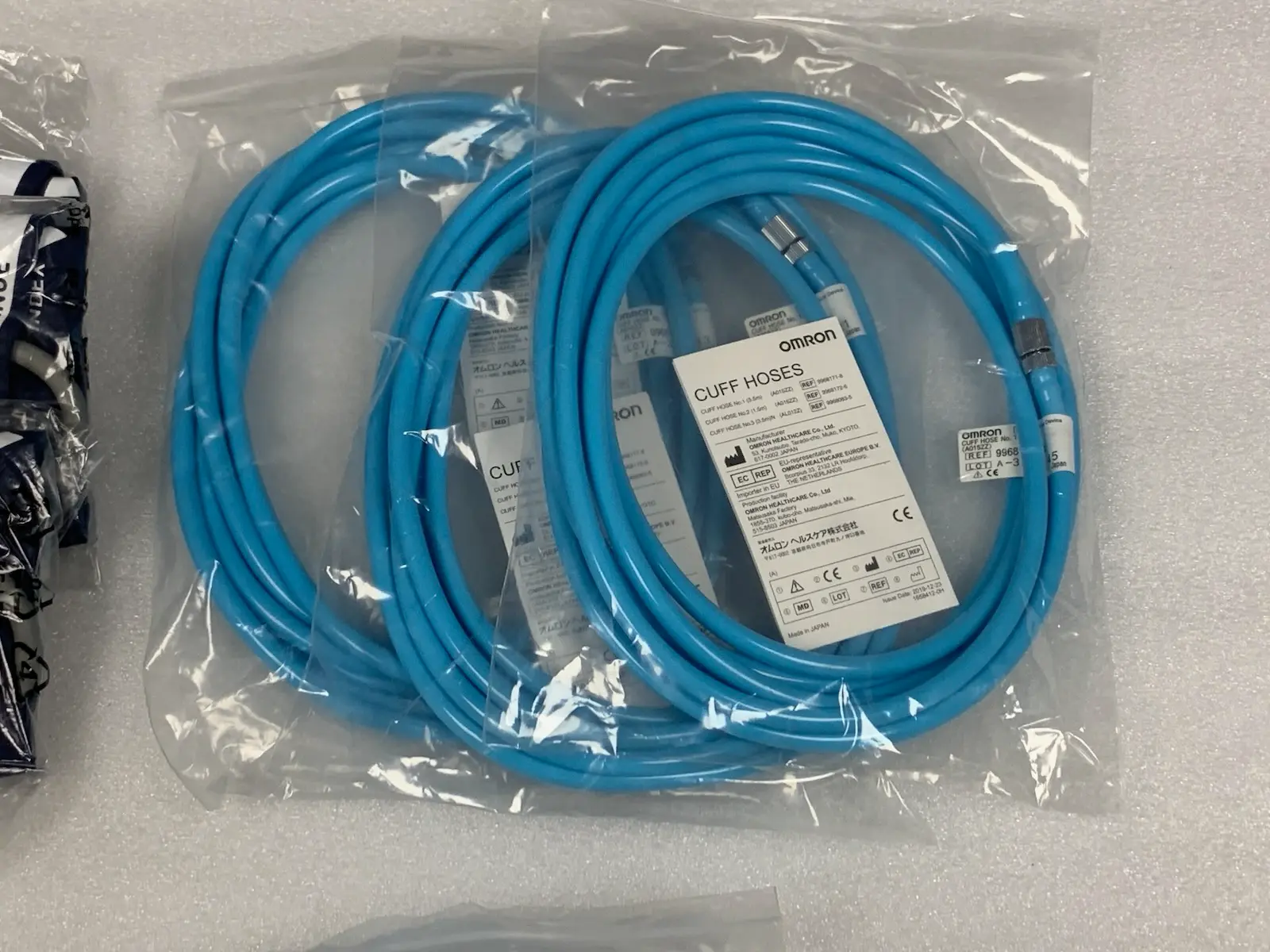 6x Omron Blood Pressure Cuff & Cuff Hoses - Medium 22-32cm