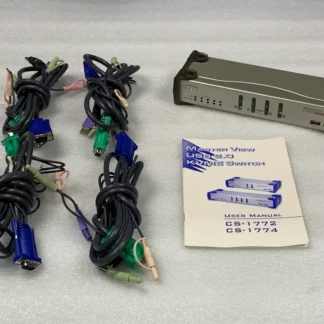 ATEN CS-1774C Master View USB2.0 KVME 4 Port USB KVM Switch w Ethernet