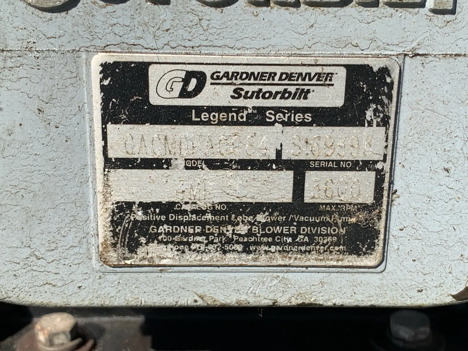 Blueline Champ Truck Mount Carpet Cleaning Shampoo Machine Unit - As Is