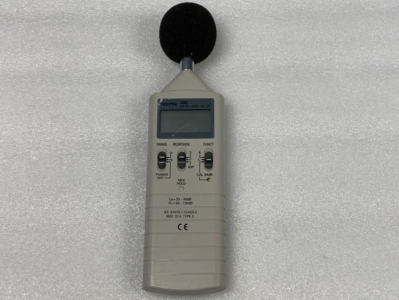 DSL-332 Sound Level Meter - Resolution 0.1dB, Accuracy ±1.5dB
