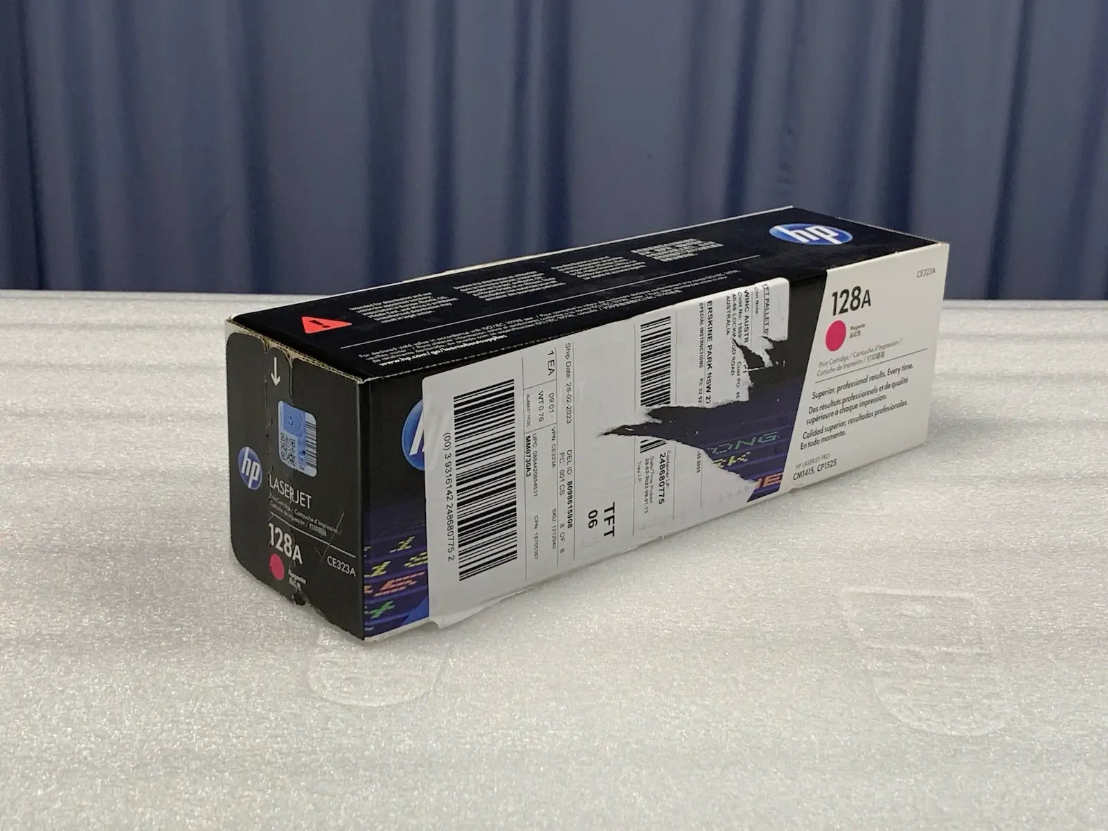 HP CE323A 128A Magenta Original LaserJet Toner Cartridge - Genuine