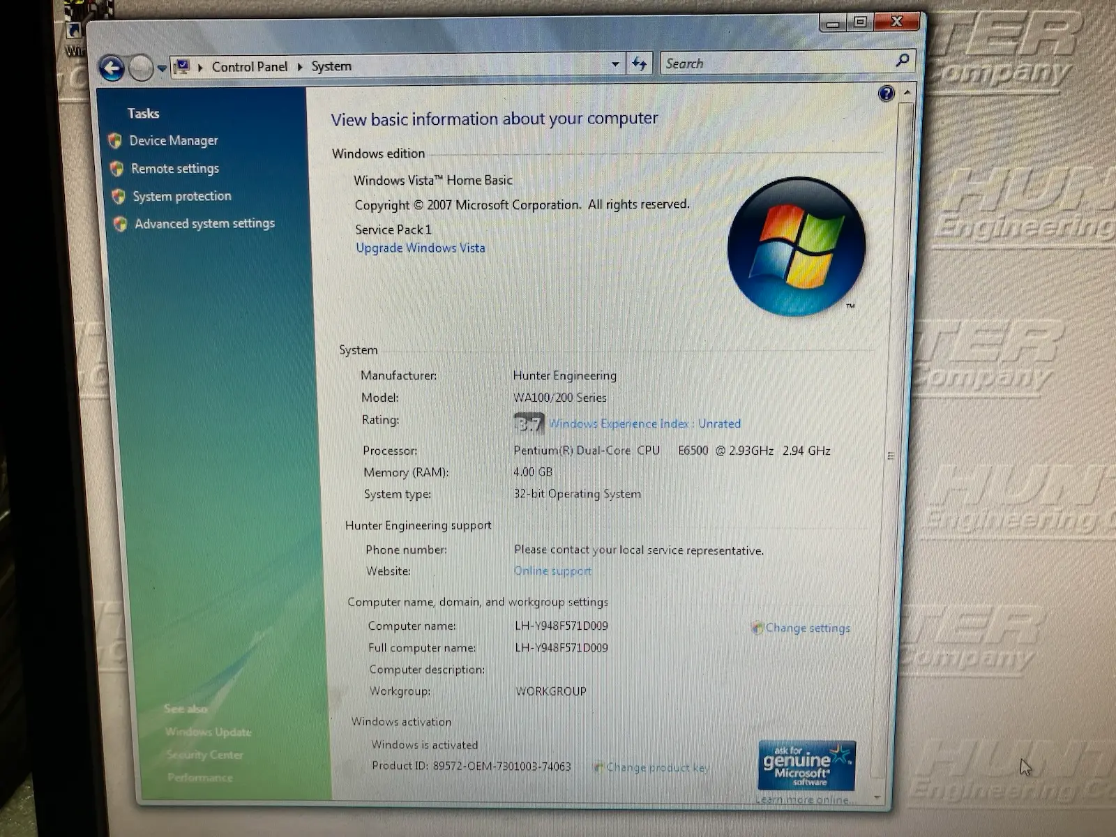 Hunter WA140 WA14X Hawkeye 4 Wheel Alignment Alligner Machine w Accs