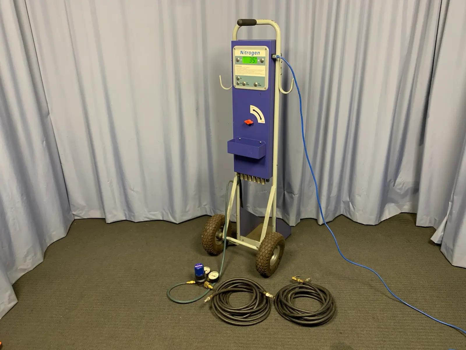 Nitrogen E-0124-N2P-BAT Mobile Automatic Tyre Inflator w BOC 8000 Air Regulator