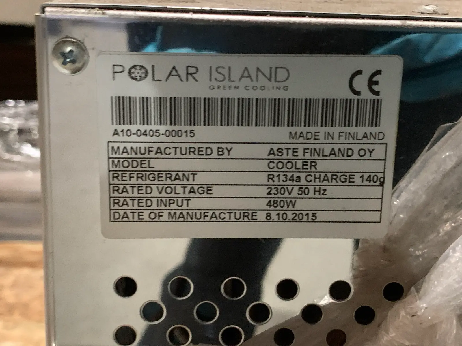 Polar Island Green Cooling Commercial Refrigerant Cooler Unit