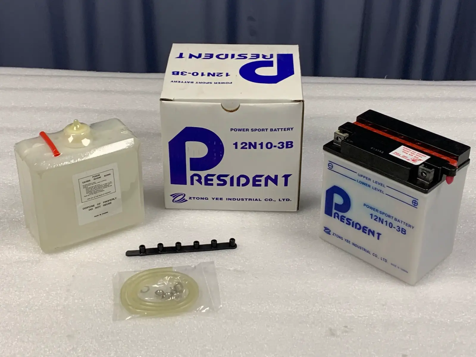 President 12N10-3B Motocycle Power Sport Battery - 12V10AH 115CCA