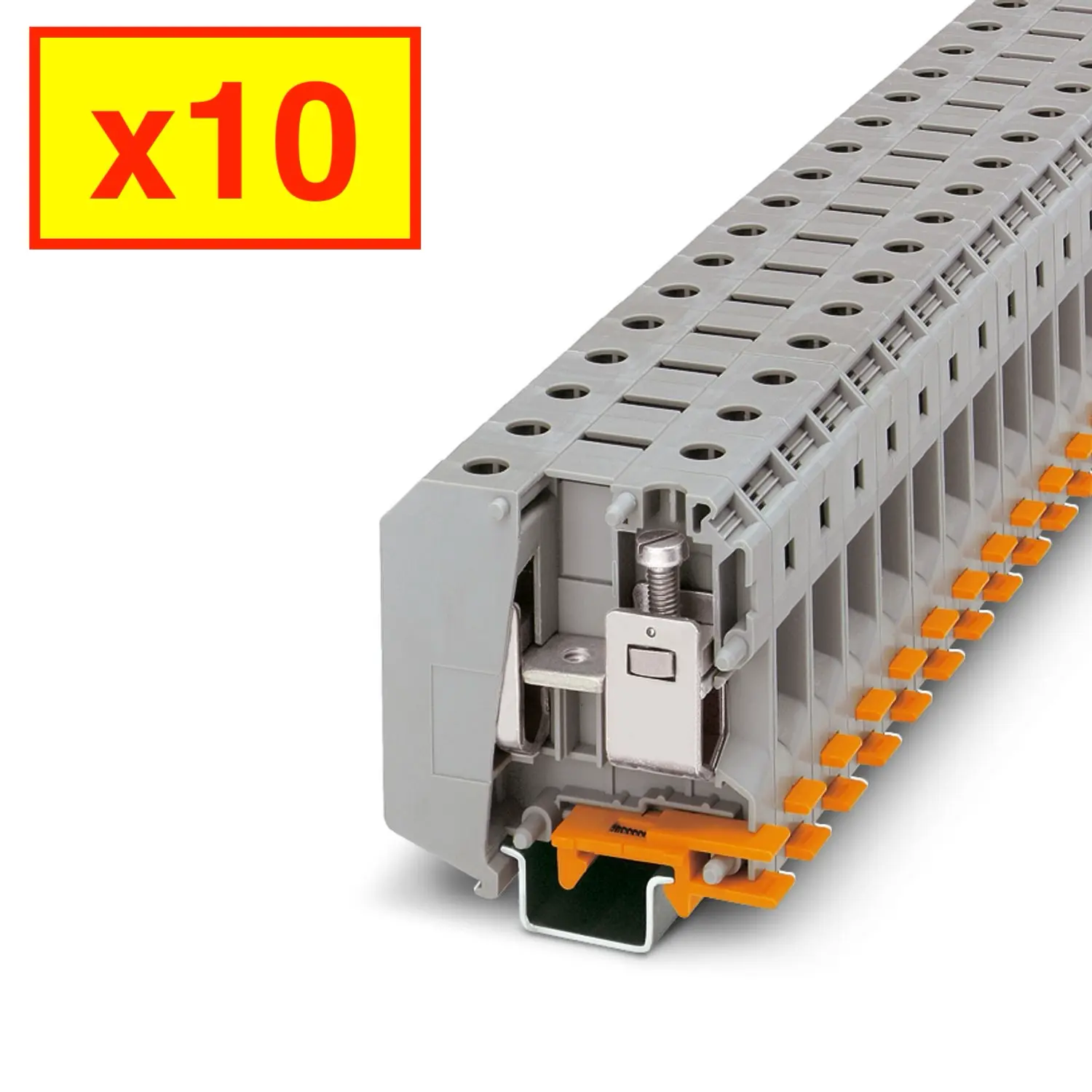 10x Phoenix Contact UKH 50 1000V 50mm2 150A High-current Rail Terminal Blocks