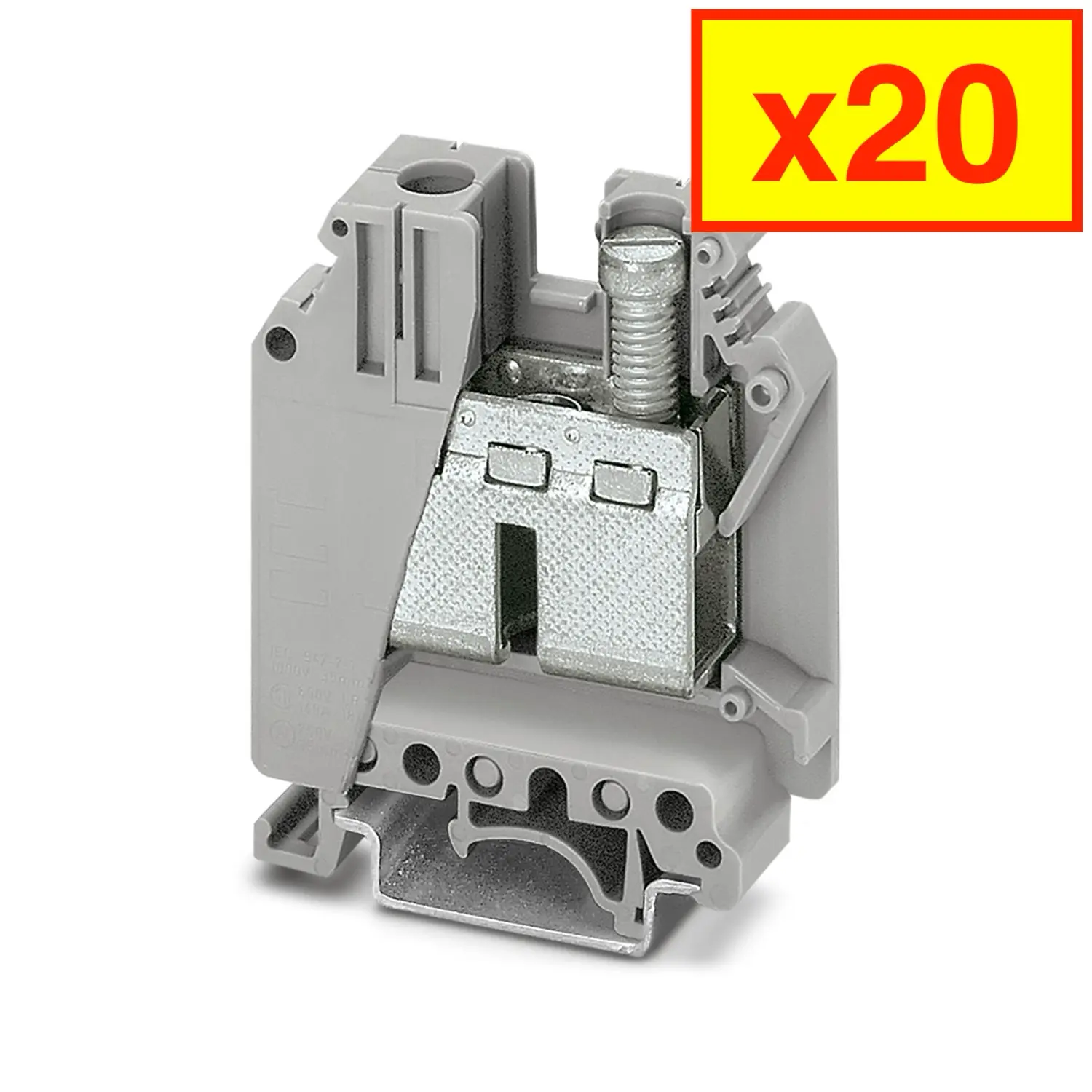 20x Phoenix Contact UK 35 800V 150A 33mm2 Feed-Through Terminal Block