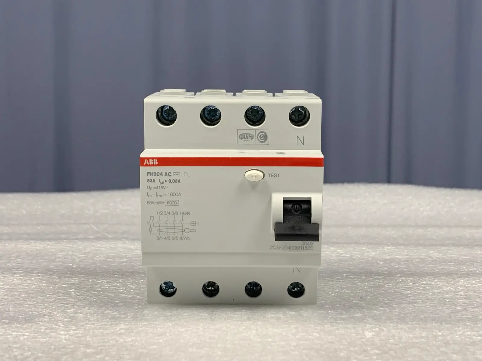 ABB FH204 AC-63/0.03 Residual Current Circuit Breaker 4P AC type 30 mA