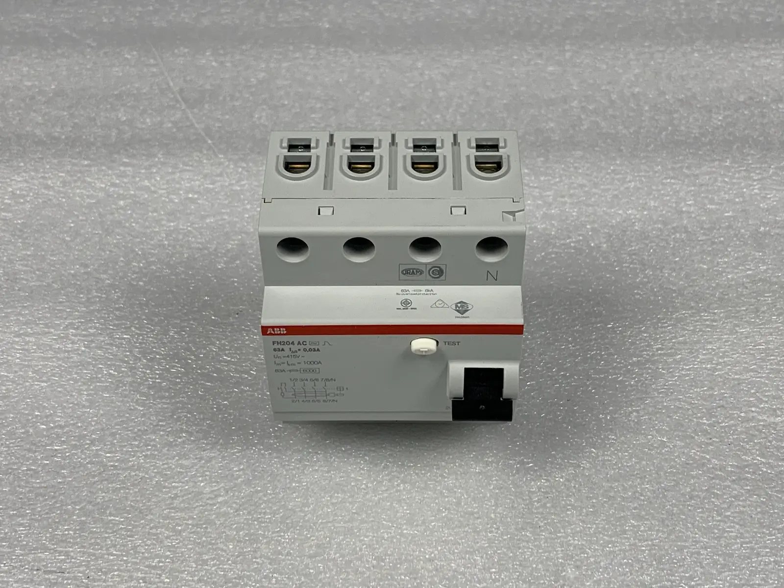 ABB FH204 AC-63/0.03 Residual Current Circuit Breaker 4P AC type 30 mA