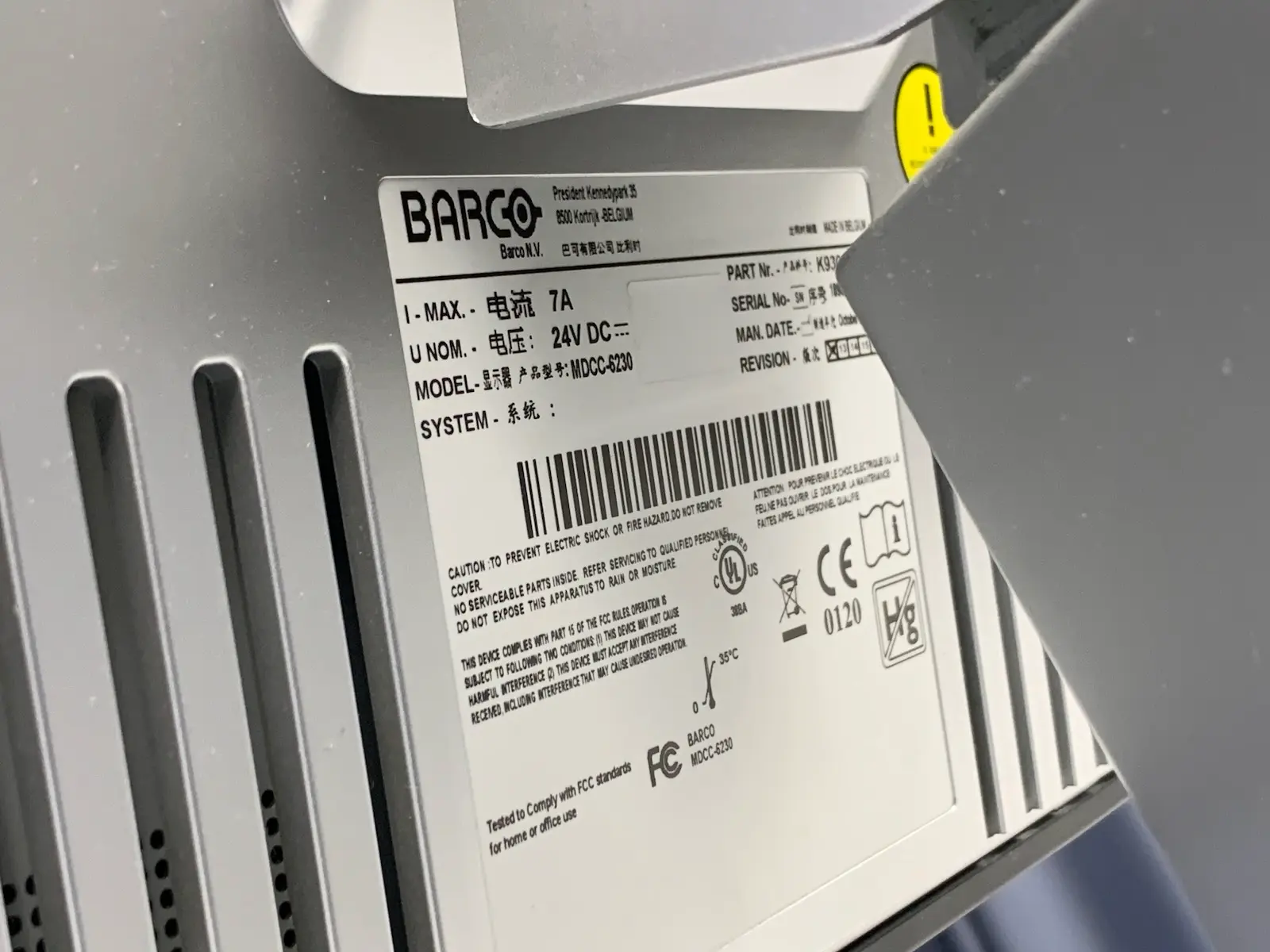 Barco Coronis Fusion MDCC-6230 30" 6MP Colour Color Radiology Monitor - No PSU