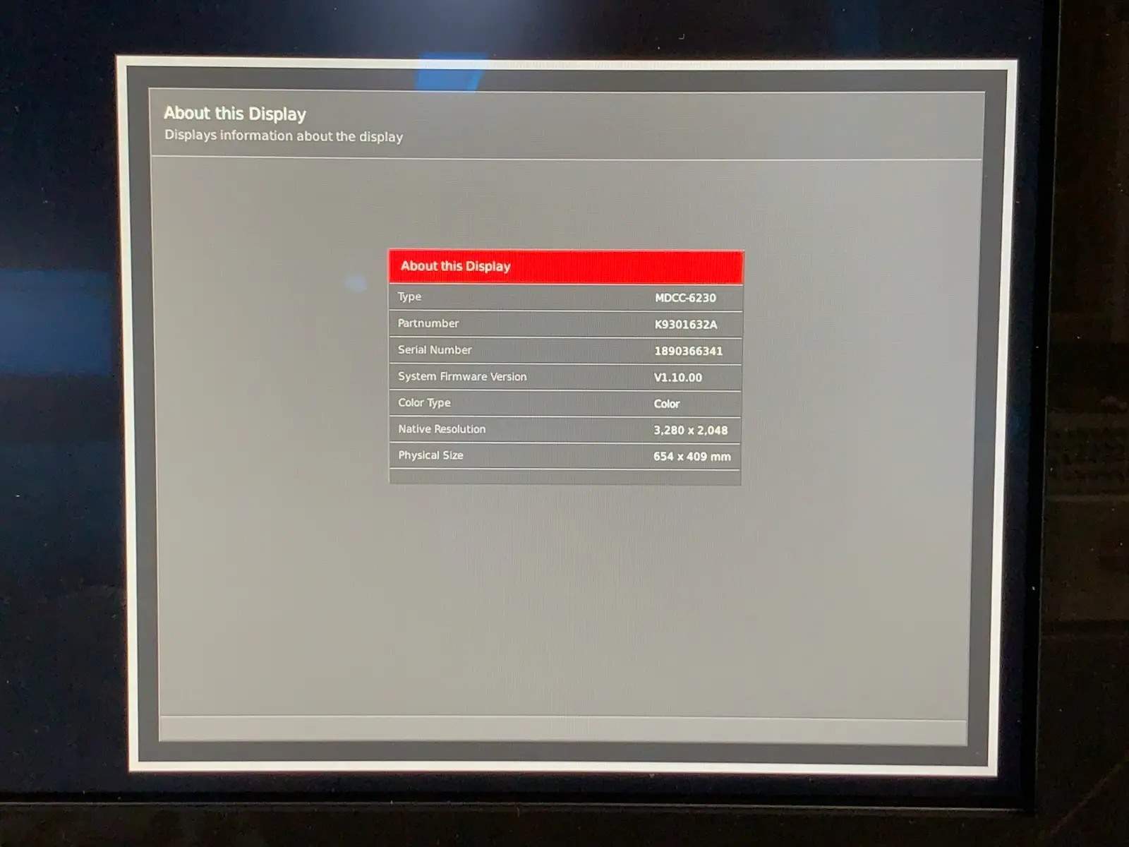 Barco Coronis Fusion MDCC-6230 30" 6MP Colour Color Radiology Monitor - No PSU