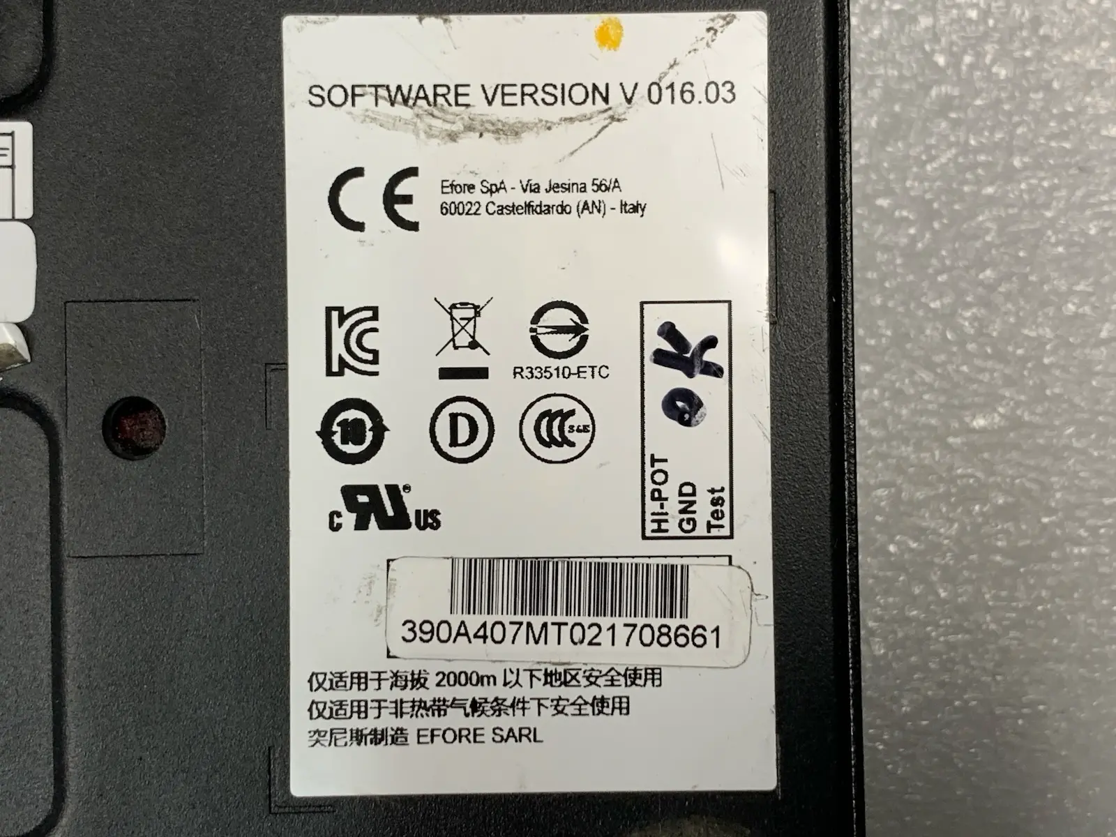 Efore RHPS390A 24V 8.33A Medical Power Supply AC Adapter for Barco Monitors