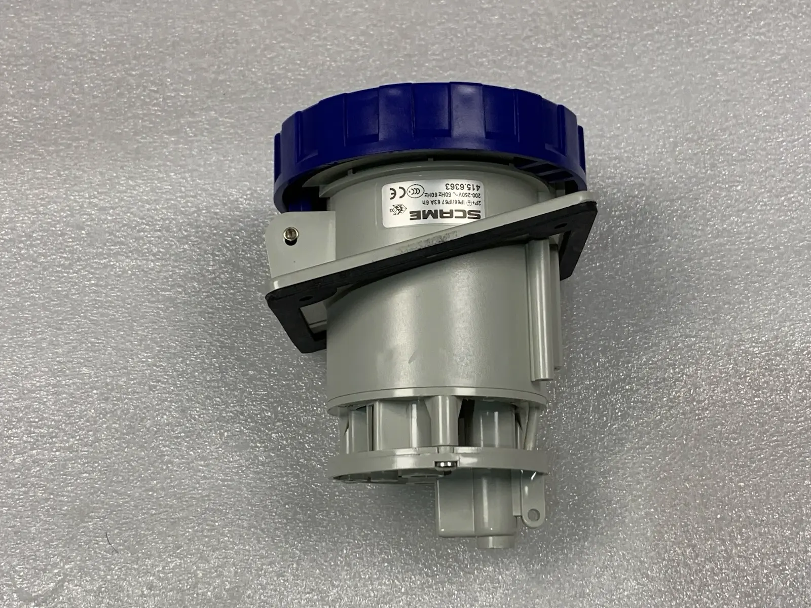 Scame 415.6363 Optima Series Flush-Mounting Socket 63A 2P+E 6h