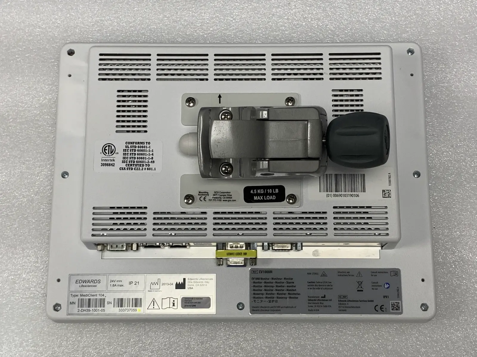 Edwards Lifesciences EV1000 & EV1000DB Cardiac Output Monitor & Accs #2